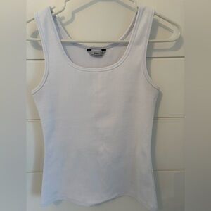 Knix SculptRib White Ribbed Tank Top